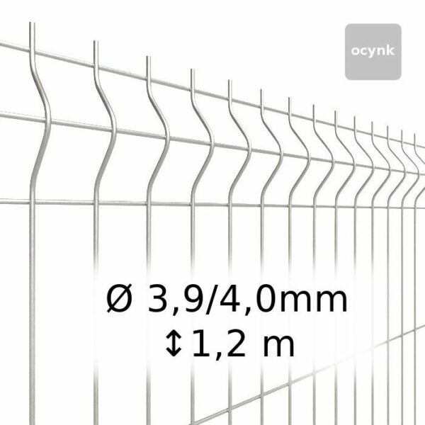 Panel ogrodzeniowy fi 4mm, panele ogrodzeniowe 120 cm ocynkowane